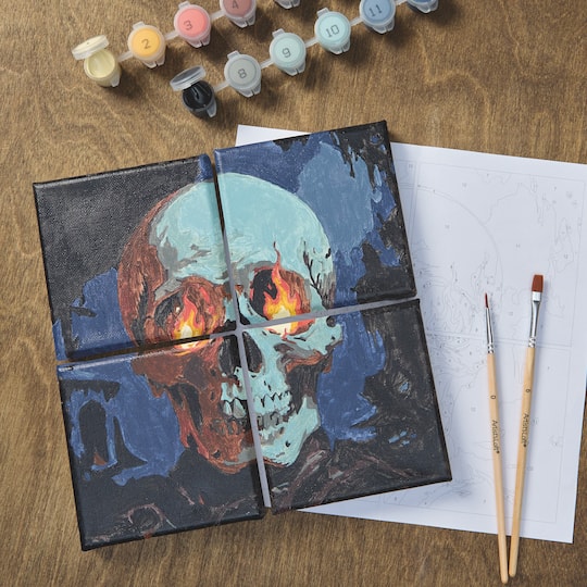 Skull Paint-by-Number Gallery Mini Kit by Artist's Loft®
